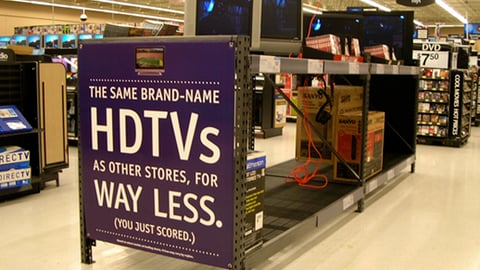 Wal-Mart HDTV Gondola