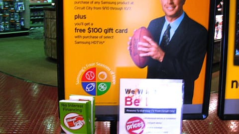 Circuit City/Samsung 'Sack Autism' Signage