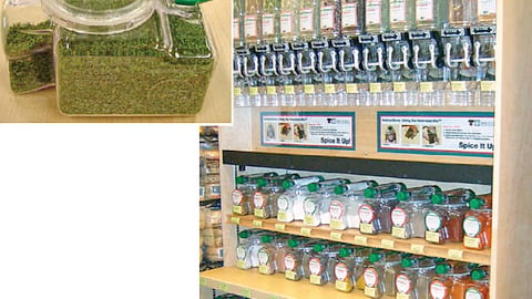 Inversion Bin Spice Display