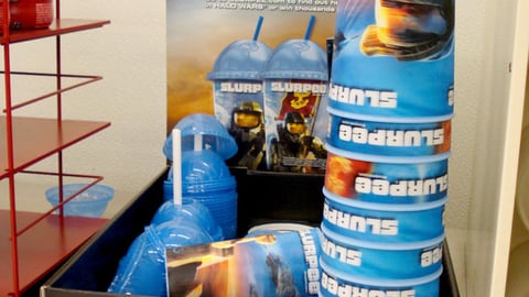 7-Eleven 'Halo 3' Collectible Cups Display