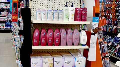 Kmart Dove Free Tote Endcap