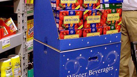 Kroger Winter Beverages Floorstand