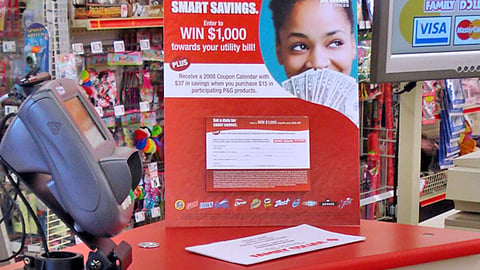 Family Dollar/P&G 'Smart Savings' Counter Card