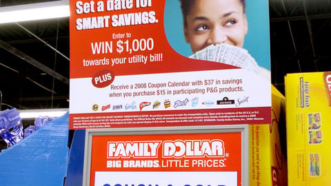 Family Dollar/P&G 'Smart Savings' Header