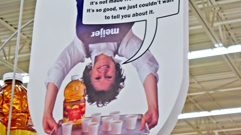 Meijer Apple Juice Aisle Violator