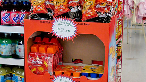 Cheetos Family Dollar Floorstand