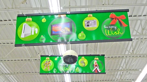 Wal-Mart 'For Every Wish' Ceiling Banners