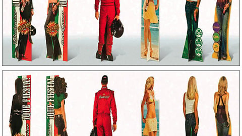 Anheuser-Busch Two-Sided Standees