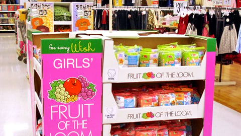 Fruit of the Loom Wal-Mart Holiday Pallet