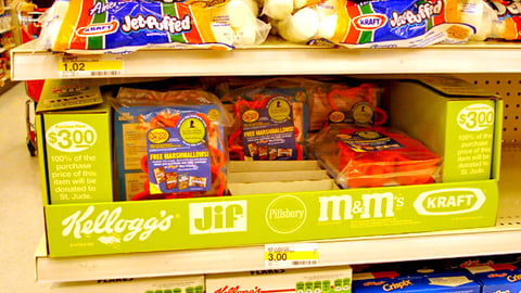 Target St. Jude Promotion Shelf Tray