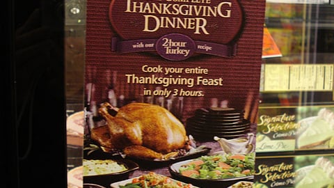 Safeway 'Thanksgiving Dinner' Freezer Cling