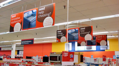 Kmart Home Appliance Ceiling Banners