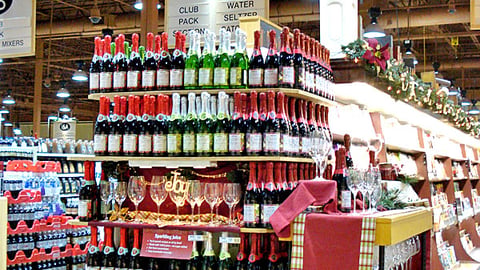 Wegmans Sparkling Juice Endcap