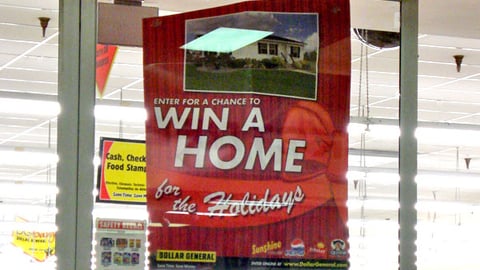 Dollar General 'Home for the Holiday' Window Poster