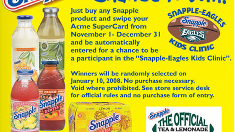 Acme/Snapple Philadelphia Eagles Feature