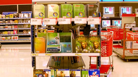Target Microsoft Vista Endcap