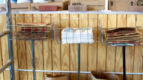 Menards Brown Bag Sale Display