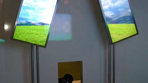 Rotating Flat-Panel Video Monitors