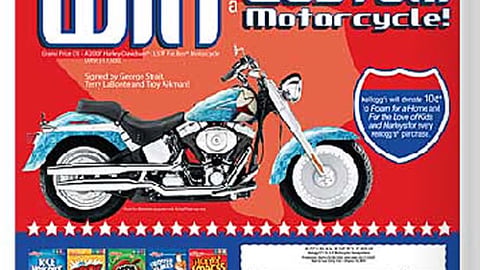 H-E-B/Kellogg's Motorcycle Sweeps Feature