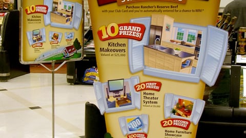 Safeway 'Beef' Sweeps Standee
