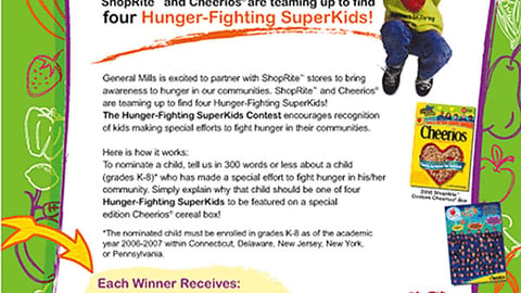 ShopRite/Cheerios 'SuperKids' Online Ad