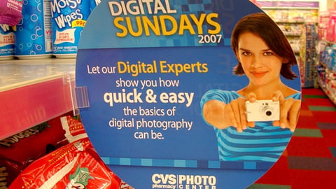CVS Digital Sundays Shelf Talker