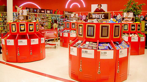 Target Back-to-School Dump Bins