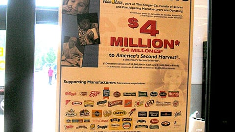 Food 4 Less 'Bringing Hope' Door Cling