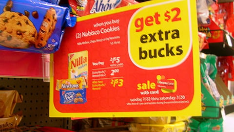 CVS/Nabisco Extra Bucks Shelf Burst
