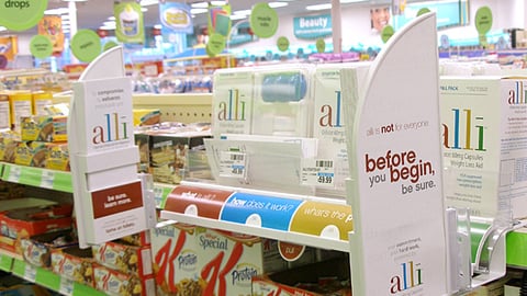 Alli Shelf Display