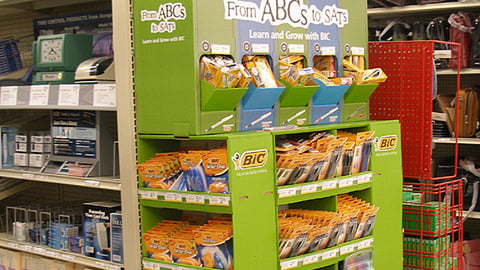 Bic Back-to-School Endcap