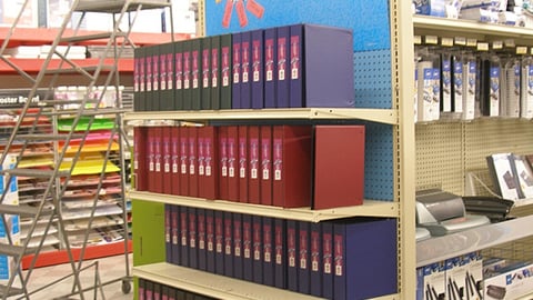 OfficeMax Binders Endcap