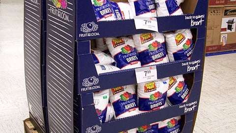 Kmart/Fruit of the Loom Back-to-School Half-Pallets