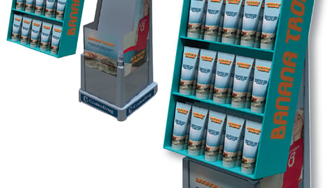 Display Optimizer with Recycled, Reusable Base