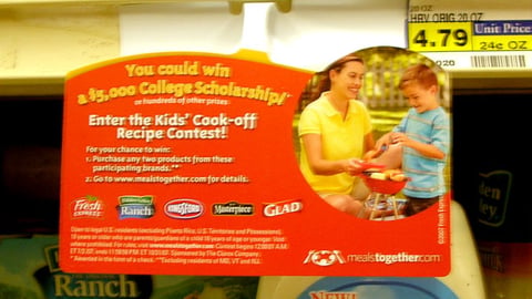 Clorox 'Meals Together' Dangler