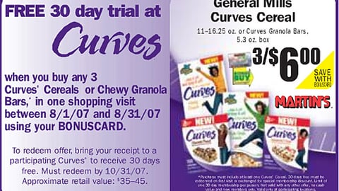 Giant/General Mills Curves Feature