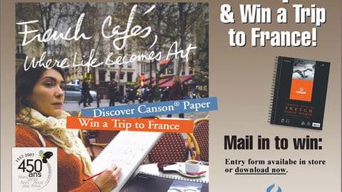 Michaels/Canson Paper Online Ad 
