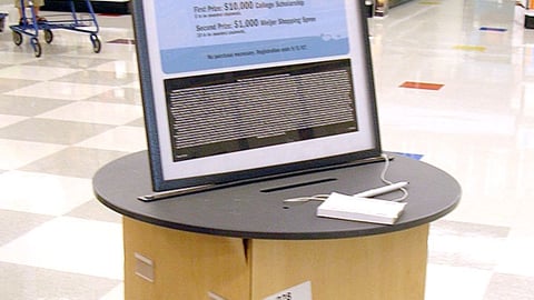 Meijer Sweepstakes Entry Stand 