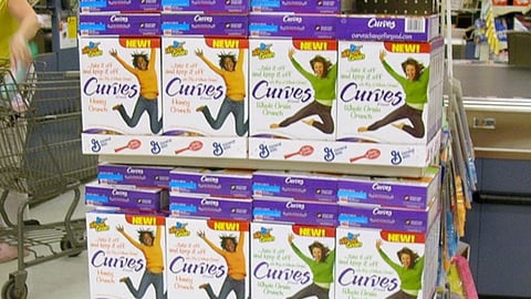 Wal-Mart Curves Cereal Endcap