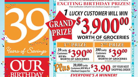 Pathmark Birthday Sweeps Feature
