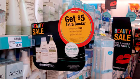 CVS Aveeno Shelf Talker