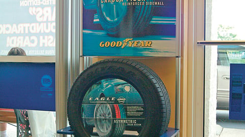 Goodyear Eagle Tire Floor Display