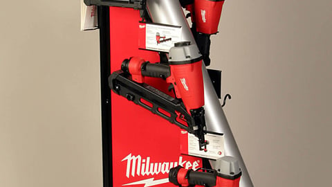 Milwaukee Nail Gun Display