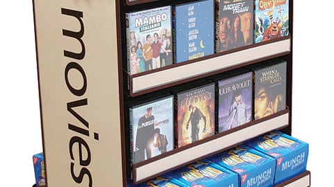 Safeway Snacks and Movies Display