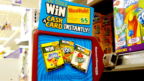 Betty Crocker Fruit Snacks Cash Shelf Talker
