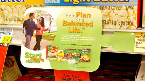 ConAgra 'Start Making Choices' Shelf Sign