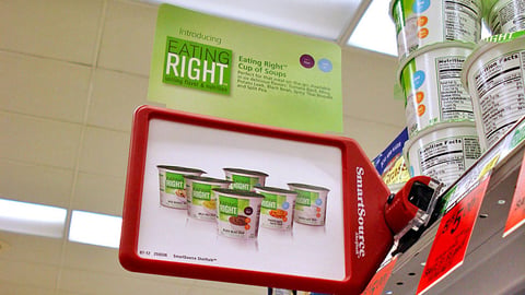 Safeway Eating Right Soup Shelf Talker