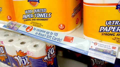 Kmart Kimberly-Clark Rebate Sign