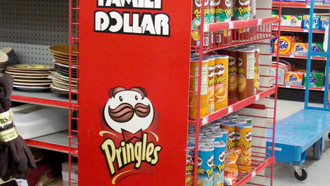 Family Dollar Pringles Display Rack