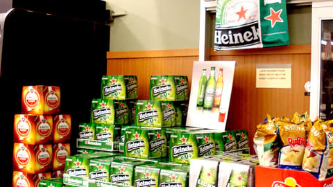 Heineken Beer Display